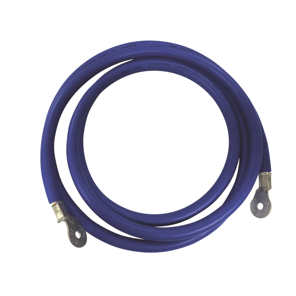 [CBL-2AWG-2.2B] Cable para Baterías, 2.2 m Azul Calibre 2 AWG con Terminales de Ojo en Ambos Extremos.webp