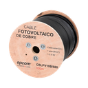 Carrete de 500 Metros / Cable Fotovoltaico / Negro / 6mm² (10AWG) / 2000 Vcc