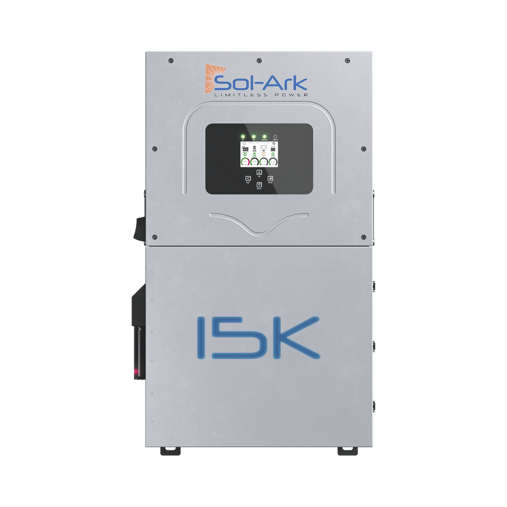 Inversor Híbrido de 15kw, 3 MPPT, banco de baterías a 48v, salida de backup split Phase 120/240V, para intemperie, SOL-ARK