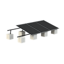 Montaje para Panel Solar, Riel "8" de 5400mm para Módulos con Espesor de 30-35mm, Velocidad de Viento Máx. 136km/h (20° a 45°) Con Anodizado Negro, modelo: Vektor BLK
