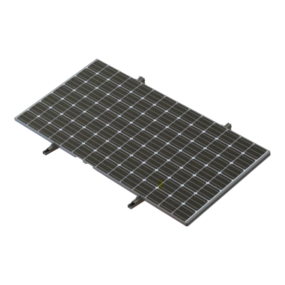  Montaje Para Piso de Concreto Para un Modulo Fotovoltaico  de 450 a 660W en horizontal, PRECISION