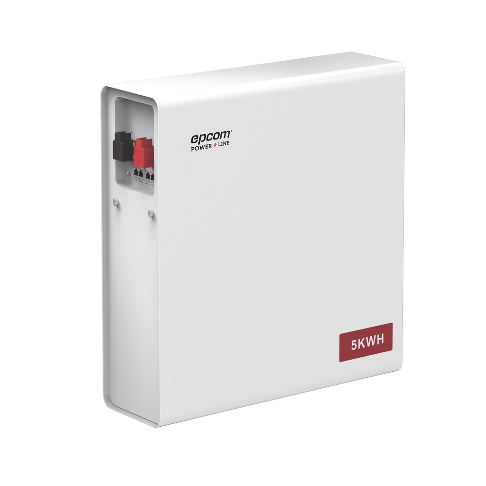 Batería de Litio (LiFePO4) de 5kwh, 51.2Vcc, 100Ah, Outdoor, Instalación a pared, (48V), EPCOM