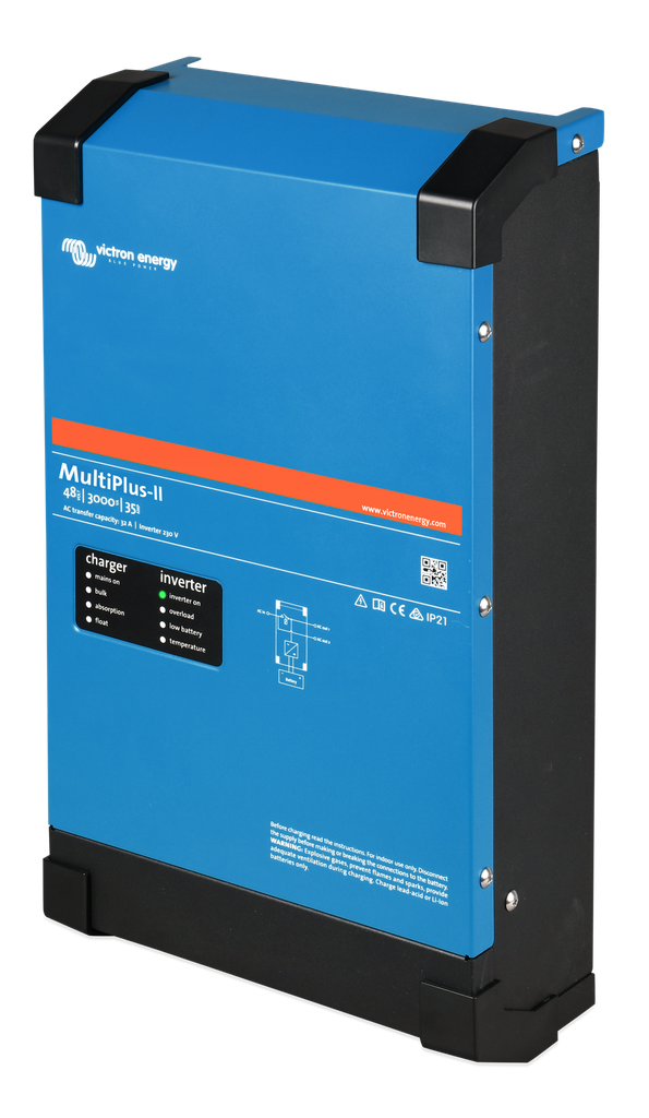 MultiPlus-II 48/3000/35-50 120V (UL) / Inversor Cargador de Onda Pura / Entrada 48 Vcc / Salida 3kW 120Vca 60Hz, VICTRON
