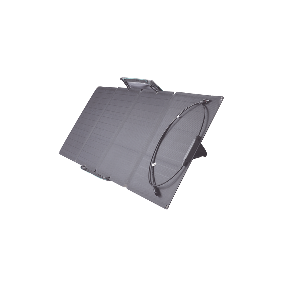 Módulo Solar Portátil y Flexible de 100W Recomendado para Estaciones Portátiles EFD330, EFD350 ó EFD500 / Ajuste de Ángulo / Carga Eficiente / Incluye Cable XT60 a MC4 ECOFLOW