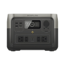 River 2 Max | Estación de Energía Portátil 512Wh Litio LFP / 4 AC 500 W (Max. 1000W) / 1 USB-C 100W / 3 USB -A 12W / Cargador de Coche 8A a 12 o 24V / Conectividad WiFi y Bluetooth (App) / Carga Solar 220W Max. ECOFLOW