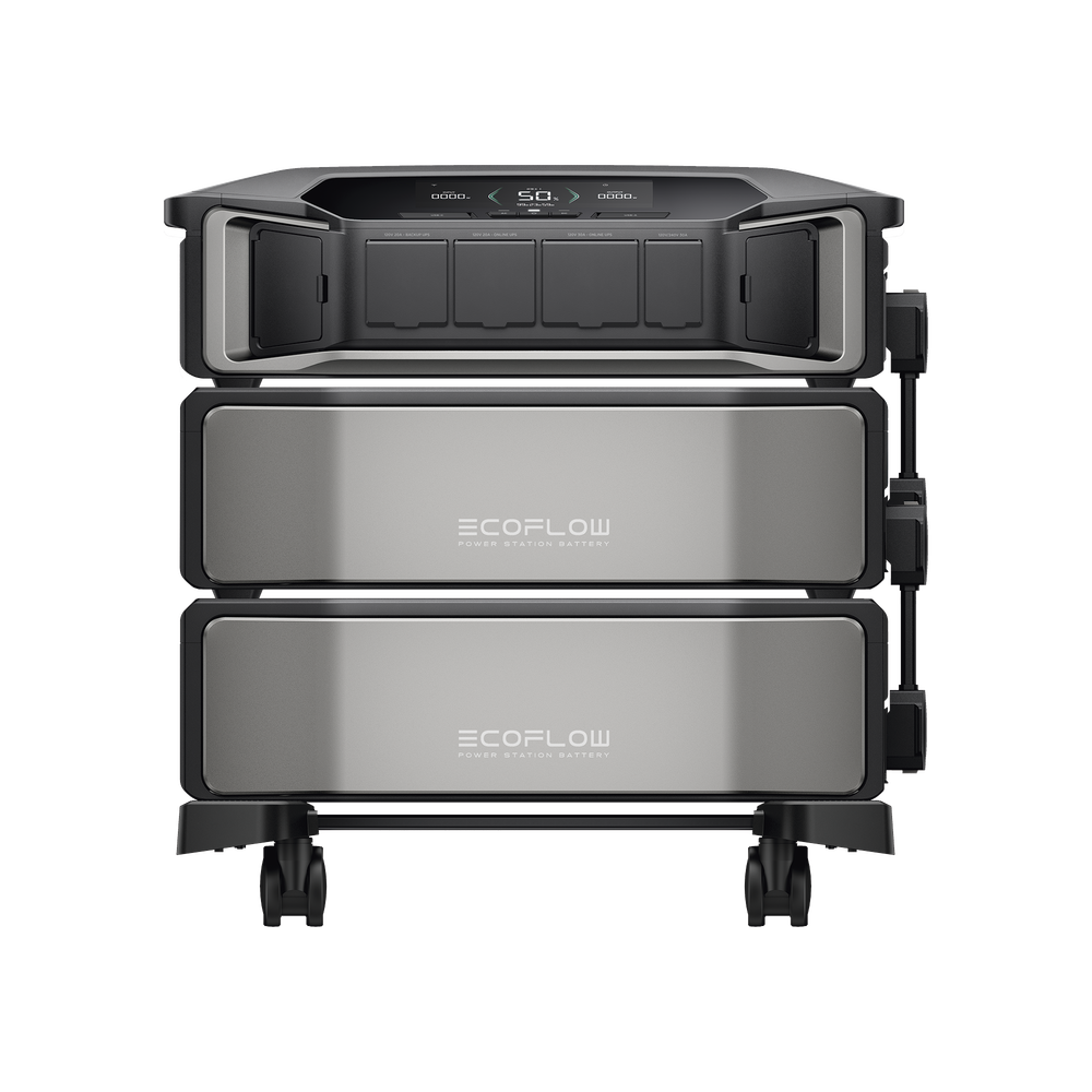 Estación de Energía Delta Pro Ultra 7.2kW para Respaldo Residencial, Incluye 2 Baterías de Litio LFP 6kWh (12kWh Totales), Sincronización para Mayor Potencia, Carga Solar Hasta 4000W, Capacidad de Trabajo Online (0ms) ECOFLOW