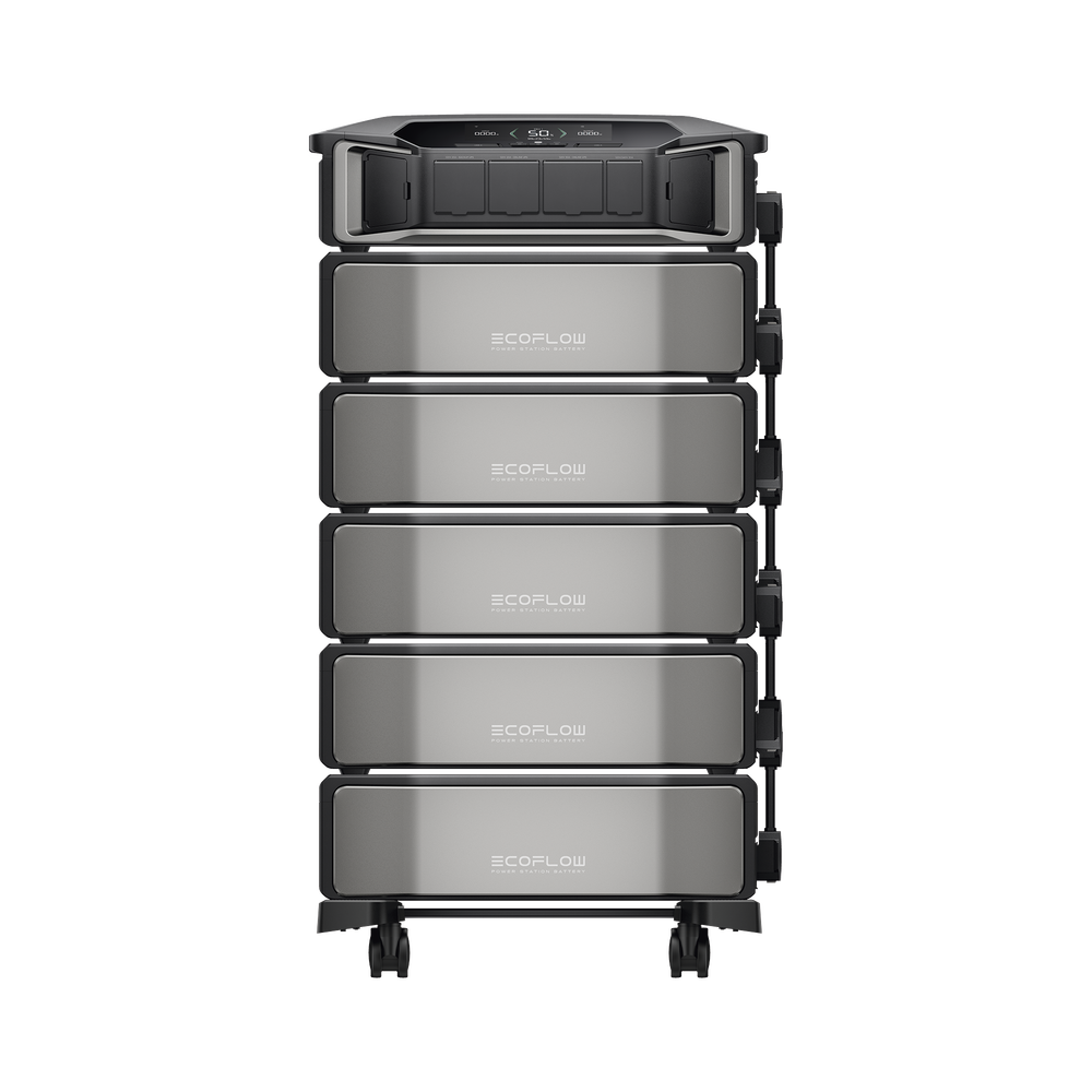 Estación de Energía Delta Pro Ultra 7.2kW para Respaldo Residencial, Incluye Batería de Litio LFP 6kWh (30kWh Totales), Sincronización para Mayor Potencia, Carga Solar Hasta 4000W, Capacidad de Trabajo Online (0ms) ECOFLOW