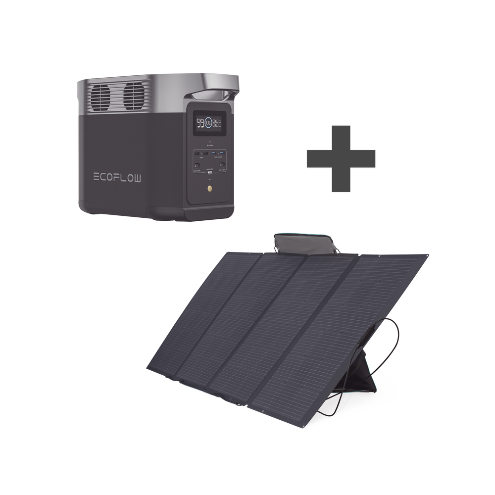 Kit de Estación de Energía Portátil 1024Wh + Panel Solar Flexible 400W  ECOFLOW
