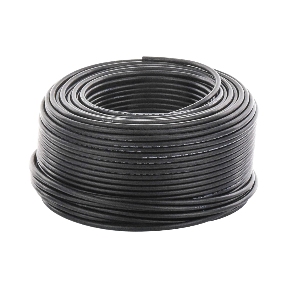 Cable Fotovoltaico Negro / 6mm² (10AWG) / Material COBRE /  2000V / Rollo de 100m EPCOM POWERLINE