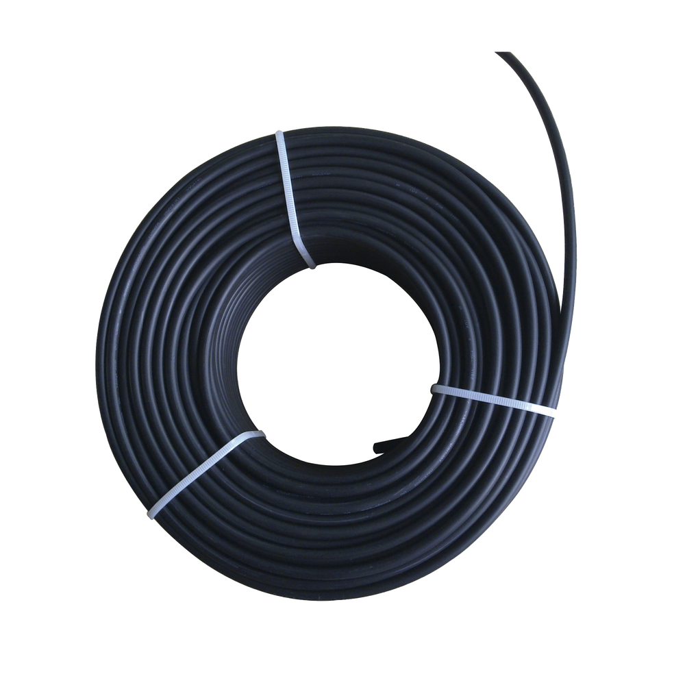 Cable Fotovoltaico Negro / 10mm² (8AWG) / Material COBRE /  2000V / Rollo de 50 metros. EPCOM POWERLINE