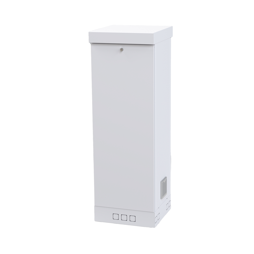 Gabinete para Piso, Capacidad, 31 Unidades de Rack, Doble puerta y Postes frontales e intermedios ajustables, Color Blanco, 700kg, LINKEDPRO