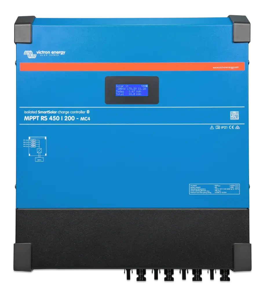 Controlador Solar MPPT 200A, Voltaje: 48 Vcc. SmartSolar MPPT RS 450/200-MC4, VICTRON