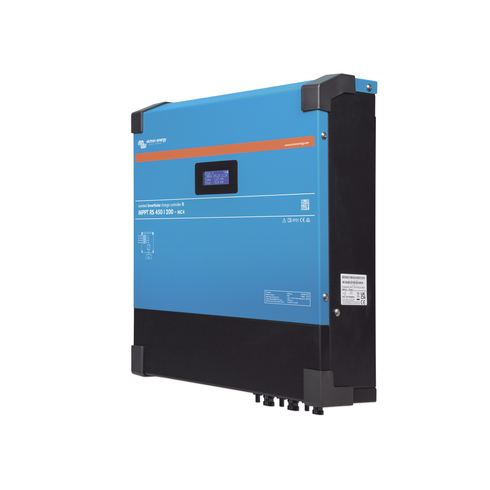 Controlador Solar MPPT 100A, SmartSolar MPPT RS 450/100-MC4, Voltaje: 48 Vcc. VICTRON
