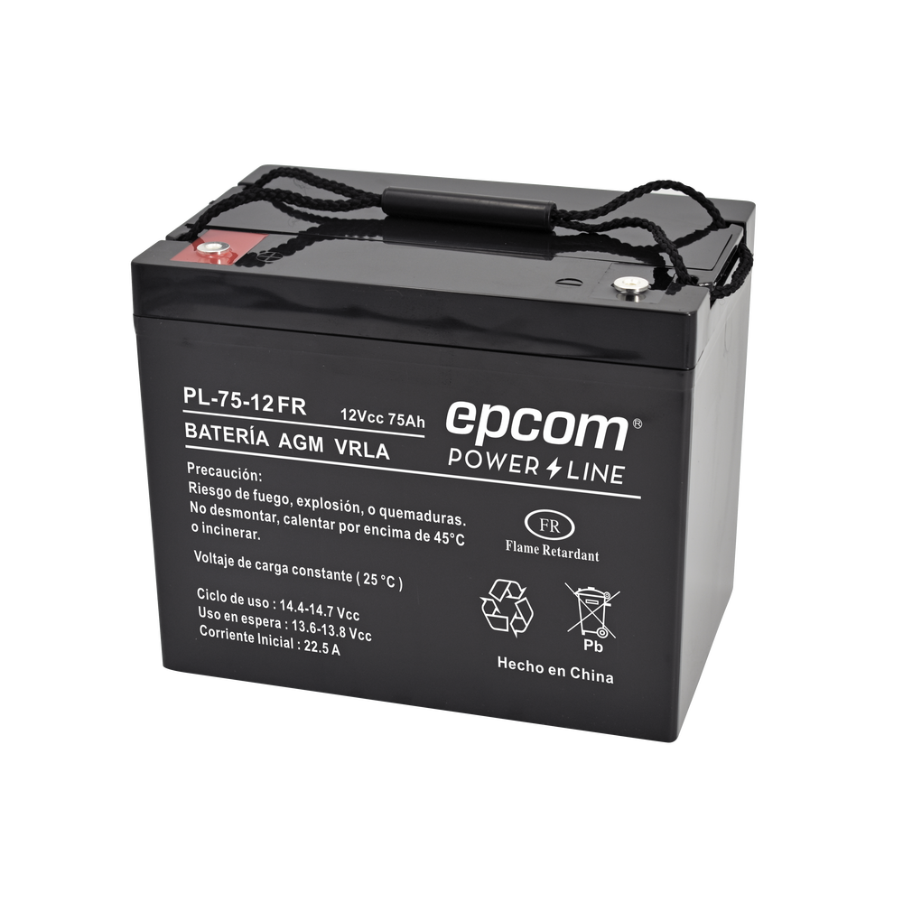 Batería VRLA AGM 12V 75Ah para Aplicación Fotovoltaica