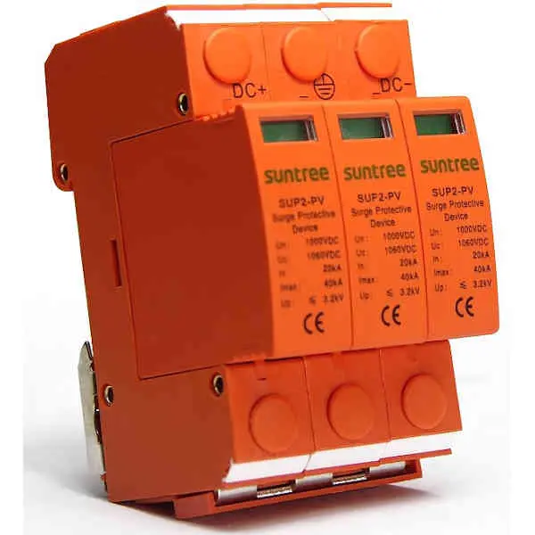 Supresor de Picos Fotovoltaico de 1000vcd P/ Paneles Solares