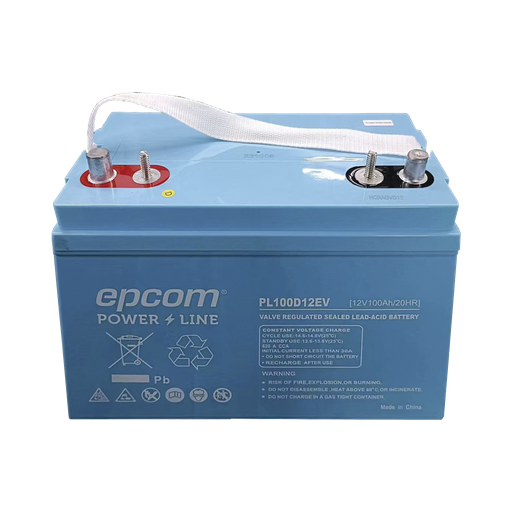 [PL100D12EV] Batería Ciclo Profundo AGM-VRLA 12V 100Ah para uso Marino / Autos Electricos/ Carritos Golf