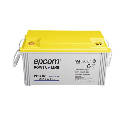 [PG12100] Batería de GEL PURO OPzV / 12V @ 100Ah / Ciclo profundo / Uso en Aplicaciones Fotovoltaicas y de Respaldo