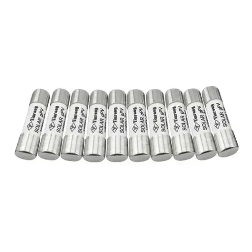 Caja con 10 Fusibles MINI (8x31.5mm) de Corriente Directa 1000VCD