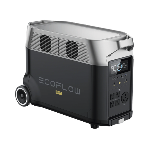 [EFD-500] DELTA PRO | Estación de Energía Portátil  3600Wh / 5 AC 3600W (7200W Pico) / 2 USB-C 200W / Capacidad para Aumentar Respaldo / Cargador de Coche 10A a 12.6V / Conectividad WiFi y Bluetooth (App) / Carga Solar 1600W Max. ECOFLOW