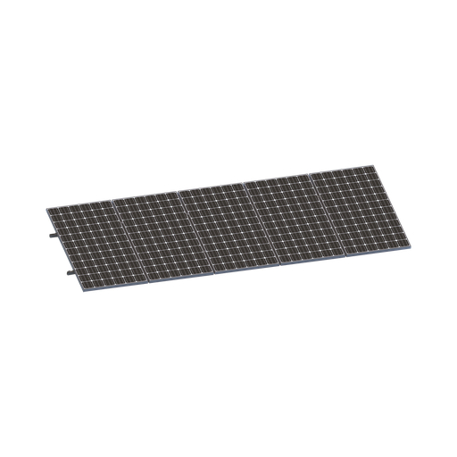 [VEKTORMINIKIT1X5] Kit De Minirieles Para Panel Solar Arreglo 1X5 Para Instalación Plano En Lámina