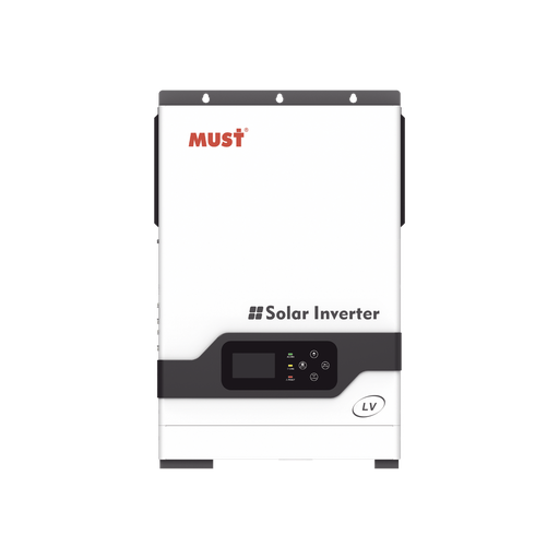 [PV181012LV] Inversor / Cargador de 1 KW para Sistemas Tipo Isla a 12Vcd / 120Vca, Onda Sinusoidal Pura con Controlador MPPT MUST