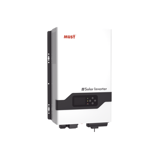 [PV335048TLV] Inversor / Cargador de 5 KW para Sistemas Tipo Isla 48Vcd / 120 o 220Vca, Onda Sinusoidal Pura con Controlador MPPT MUST