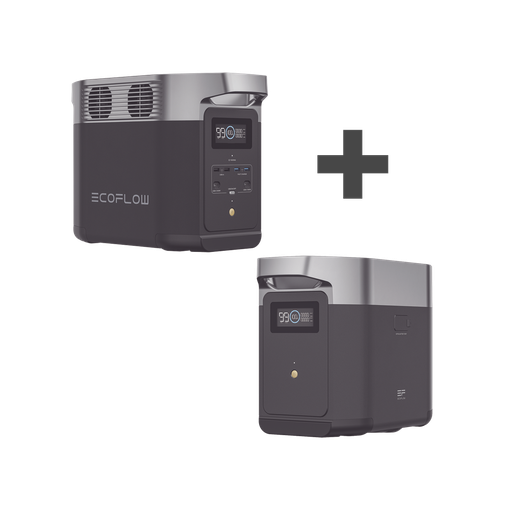 [DLT2-BP] Kit de Estación de Energía Portátil 1024Wh + Batería Externa 1024Wh (2048Wh Totales) ECOFLOW