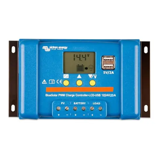 [SCC010020050] BlueSolar PWM-LCD&USB de 20A / Controlador Solar PWM, PV:20A 28/55V, Batería: 12-24V, VICTRON 