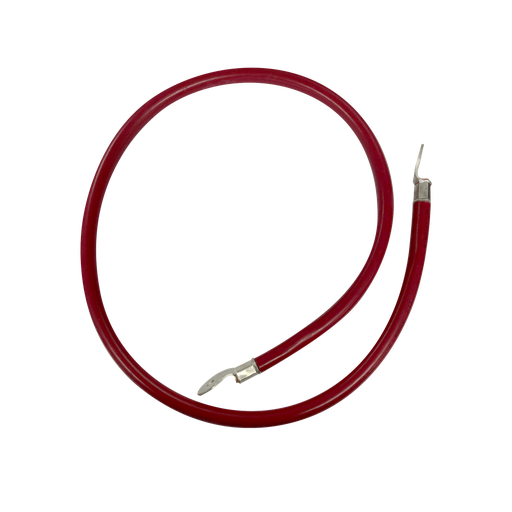 [CBL-AWG2-1R] Cable para Baterías 1 m, Rojo, Calibre 2 AWG con Terminales de Ojo en Ambos Extremos