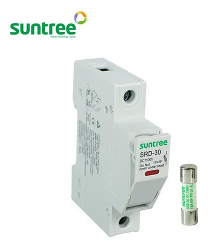 [PORFUS15CD] Portafusible con Fusible de Corriente Directa 15/20/30A 1000VCD Suntree