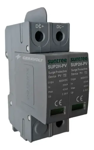 [SUP2H-PV] Supresor de Picos Fotovoltaico de 600vcd p/ Paneles Solares