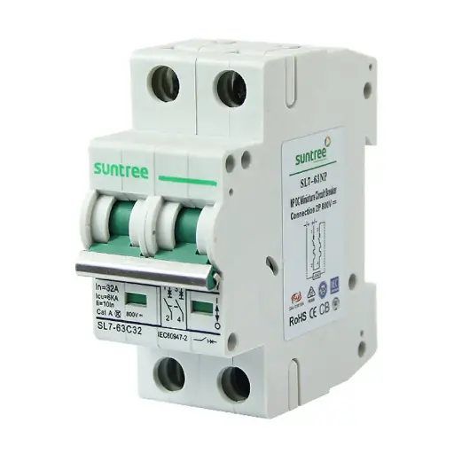 [INT2x20CD550] Interruptor termomagnético corriente directa 2X20A 550v Solar
