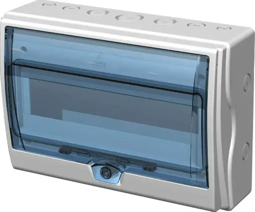 [SP6512] Caja Plástica Riel DIN de 12 Módulos IP65 Omnium