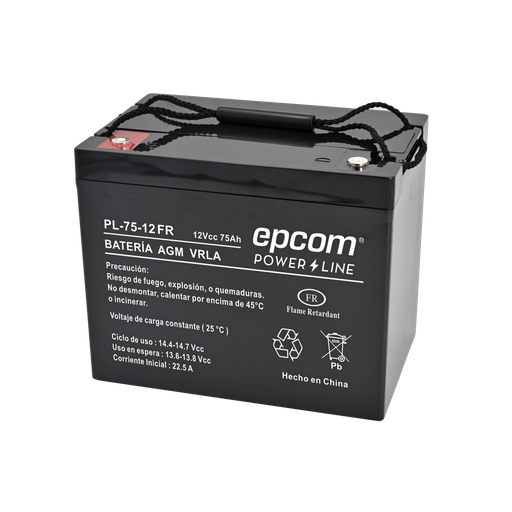 [PL7512-FR] Batería VRLA AGM 12V 75Ah para Aplicación Fotovoltaica
